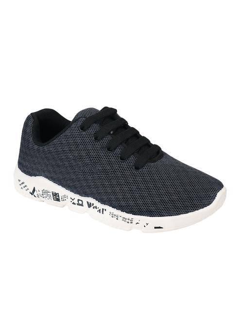 black mesh lace up sport shoes - 16833993 - Very Small Image - 1
