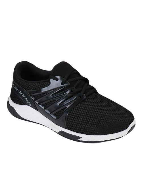 black mesh lace up sport shoes - 16834038 - Very Small Image - 1
