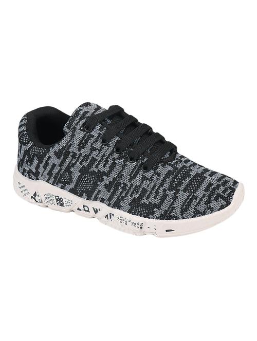 black fabric lace up sport shoes - 16834048 - Very Small Image - 1