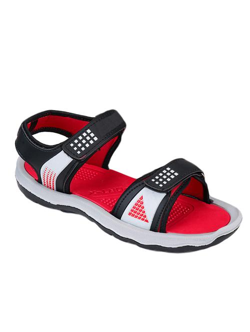 red leatherette back strap floaters - 16834066 - Very Small Image - 1