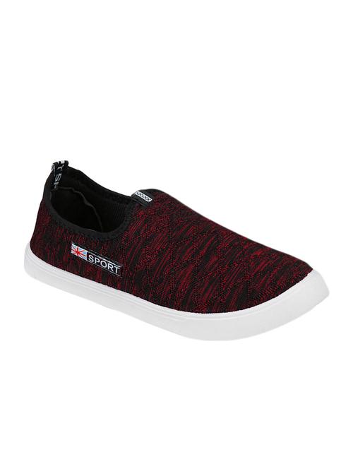 maroon fabric slipons - 16834075 - Very Small Image - 1