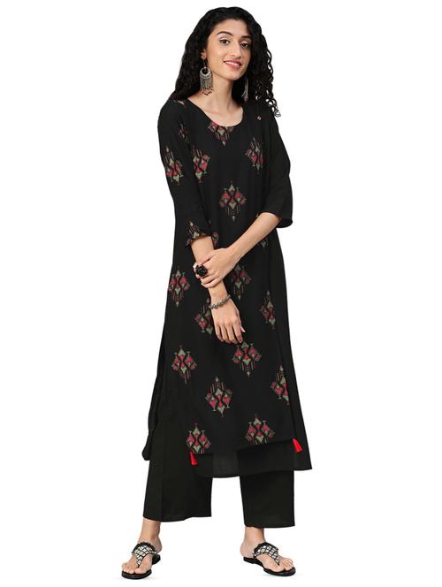 printed straight kurta - 16834153 - Very Small Image - 1