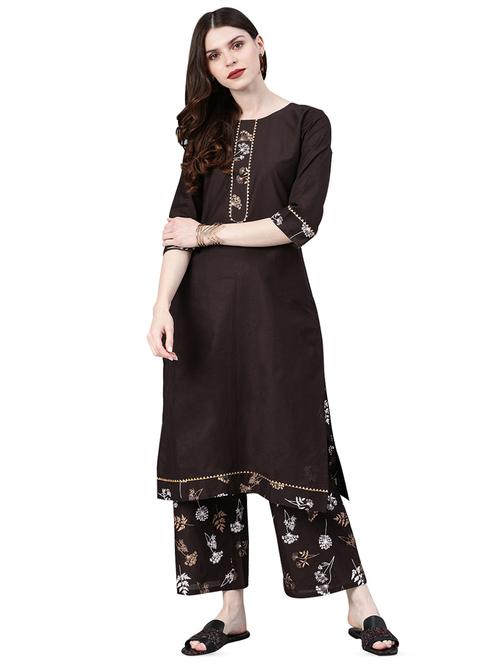 solid straight kurta - 16834171 - Very Small Image - 1