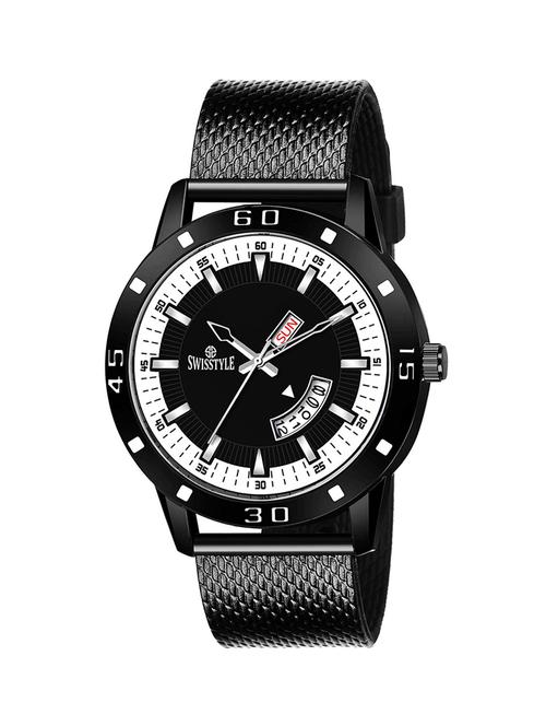 swisstyle date and day dial black analogue watches for men-ss-gr6633-blk-blk (1) - 16834525 - Very Small Image - 1