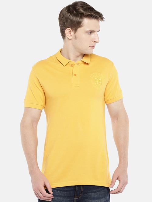 yellow solid polo t-shirt - 16835776 - Very Small Image - 1