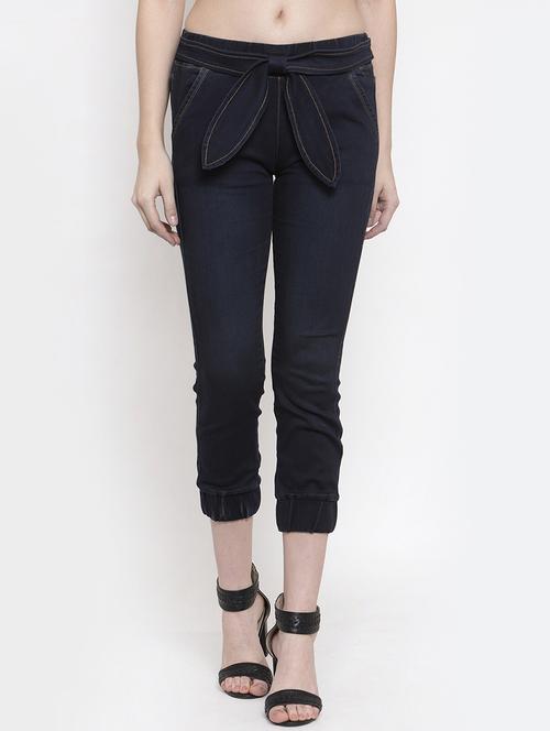 high rise tie front capris - 16837096 - Very Small Image - 1