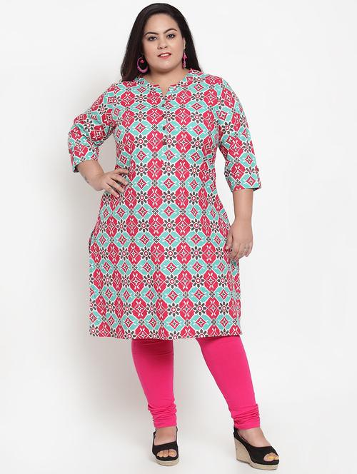 printed straight kurta - 16838065 - Very Small Image - 1