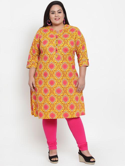 printed straight kurta - 16838066 - Very Small Image - 1
