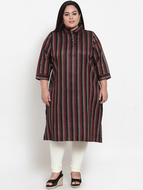 striped straight kurta - 16838068 - Very Small Image - 1