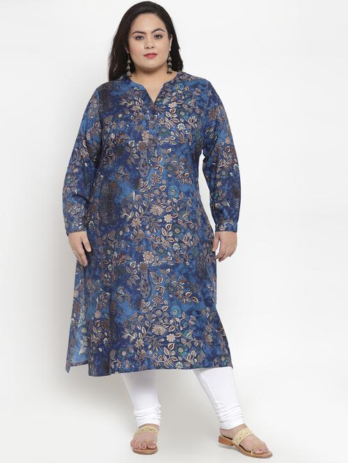 floral straight kurta - 16838073 - Very Small Image - 1