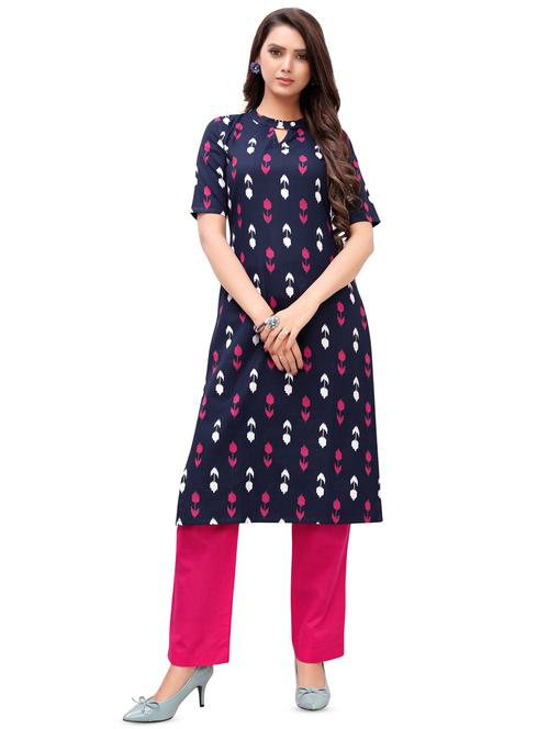 ikat straight kurta - 16838212 - Very Small Image - 1