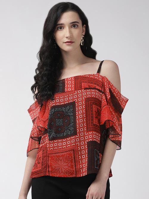 cold shoulder abstract top - 16838411 - Very Small Image - 1