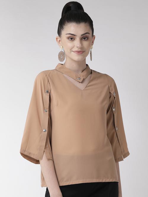 choker neck top - 16838412 - Very Small Image - 1