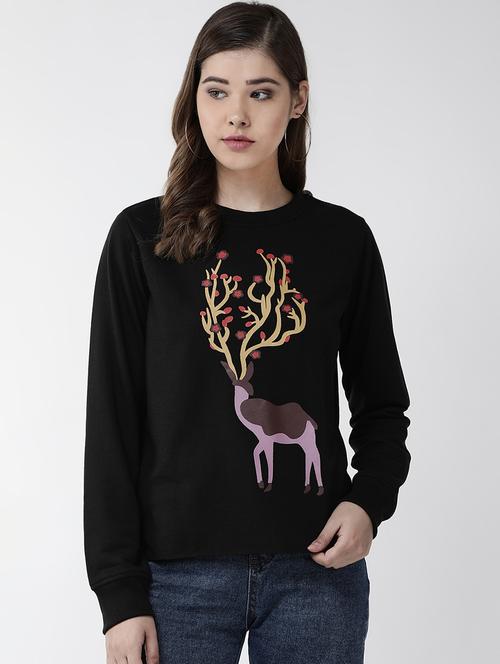 quirky print fleece sweatshirt - 16838461 - Very Small Image - 1