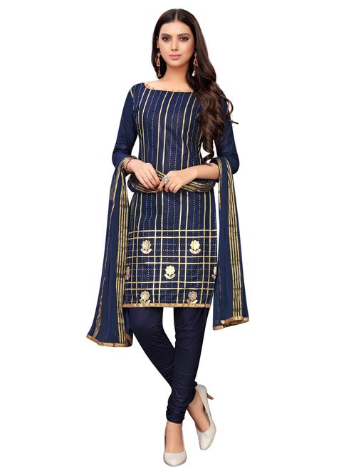 gota work churidaar unstitched suit - 16838612 - Very Small Image - 1