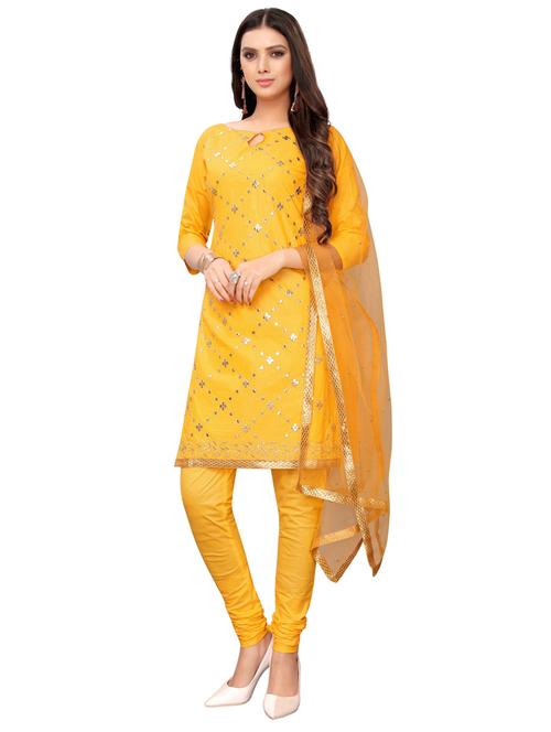 embroidered unstitched suit - 16838613 - Very Small Image - 1