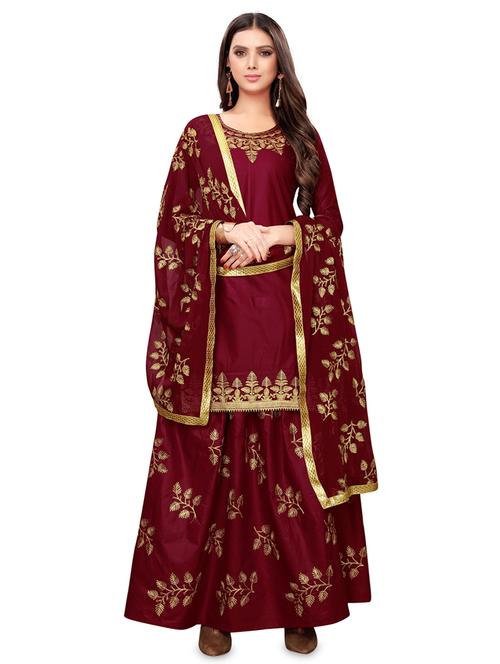 embroidered unstitched suit - 16838617 - Very Small Image - 1