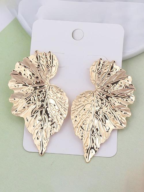 gold plated drop earring - 16838794 - Very Small Image - 1