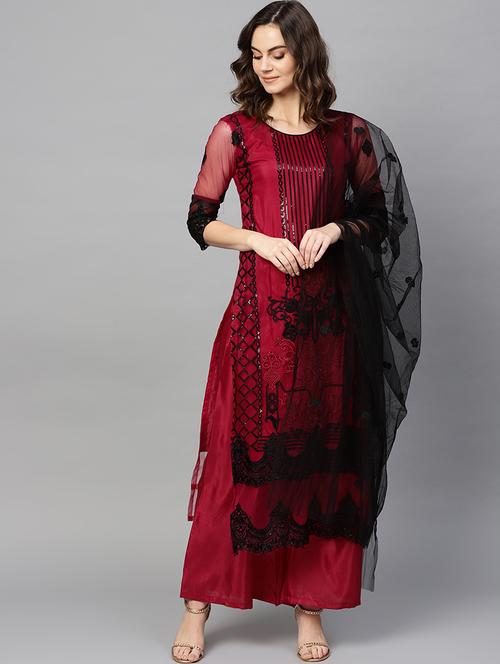embroidered suit set - 16838904 - Very Small Image - 1