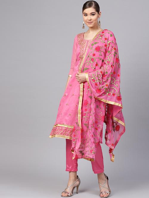 embroidered suit set - 16838911 - Very Small Image - 1