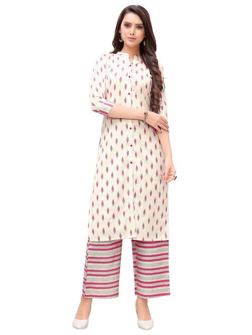 ikat kurta palazzo set - 16840045 - Very Small Image - 1