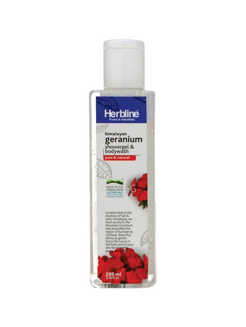 herbline geranium showergel & bodywash 200ml - 16840157 - Very Small Image - 1