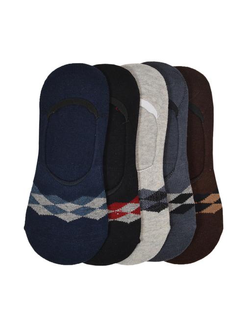 multi colored cotton no show socks - 16842084 - Very Small Image - 1