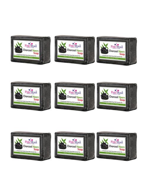 pink root charcoal neem soap (pack of 9) - 16842979 - Very Small Image - 1