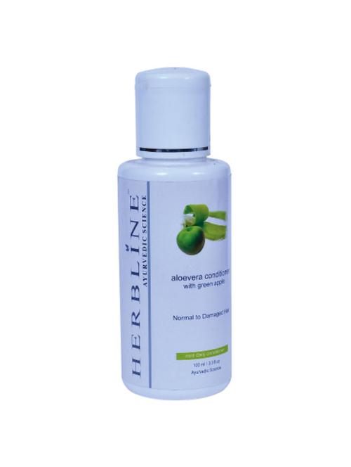 herbline aloevera (with green apple) conditioner 100ml - 16843282 - Very Small Image - 1