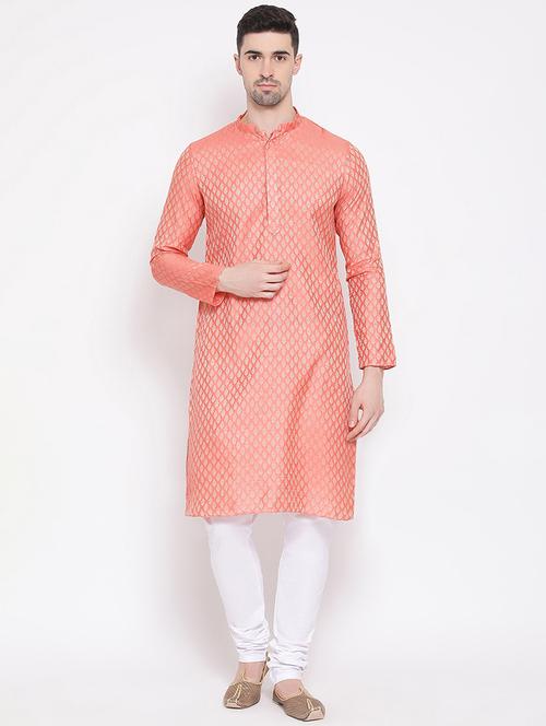 red embroidered long kurta - 16843330 - Very Small Image - 1