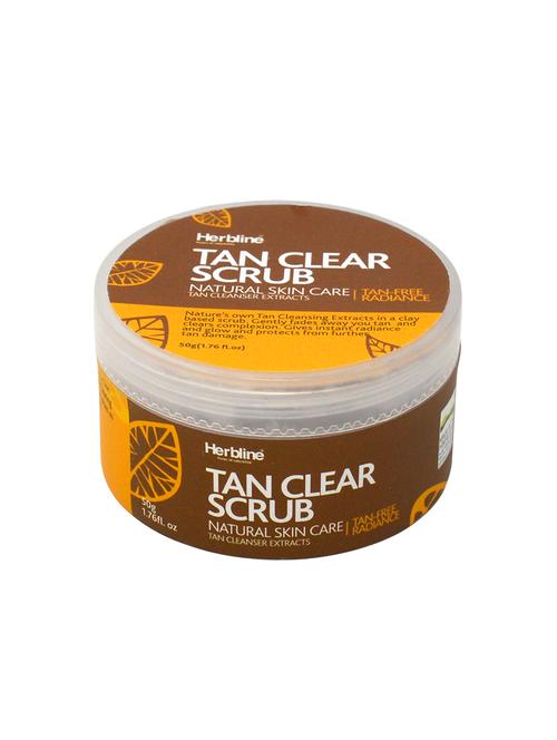 herbline tan clear scrub natural skin care 50gm - 16843381 - Very Small Image - 1