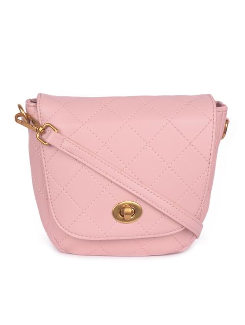 pink leatherette regular slingbag - 16843482 - Very Small Image - 1