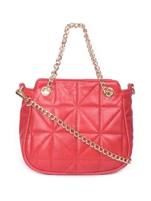 red leatherette regular handbag - 16843494 - Very Small Image - 1