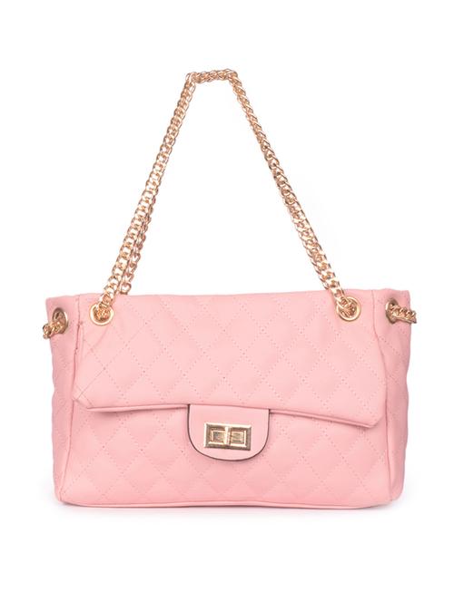 pink leatherette regular handbag - 16843498 - Very Small Image - 1
