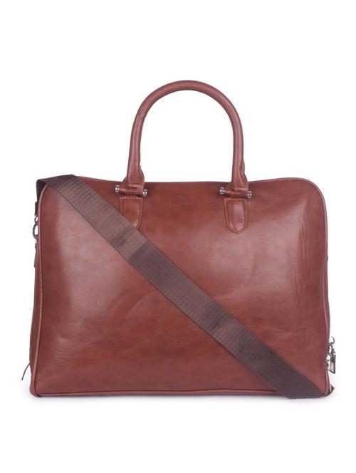tan leatherette regular laptop bag - 16843528 - Very Small Image - 1