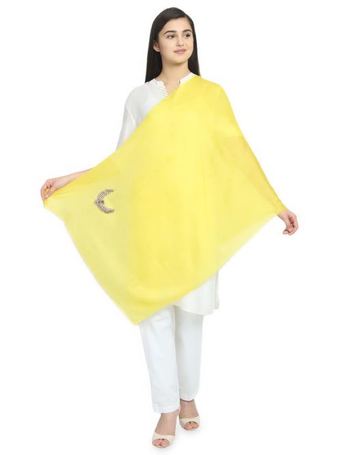 yellow viscose scarf - 16843695 - Very Small Image - 1
