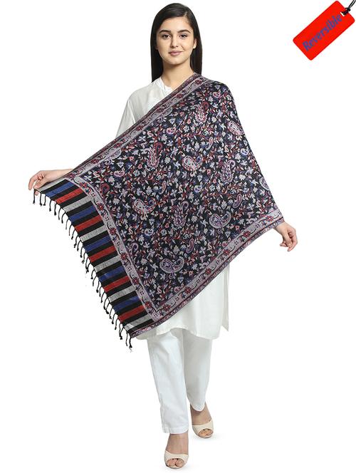 navy blue viscose stole - 16843739 - Very Small Image - 1