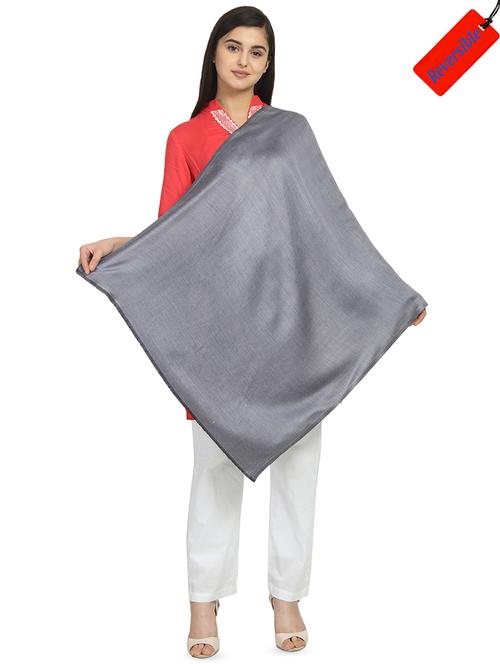 silver viscose stole - 16843764 - Very Small Image - 1