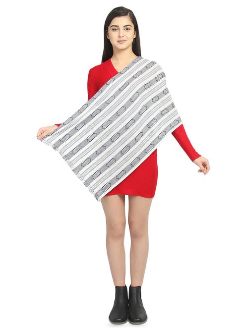 neutral viscose stole - 16843779 - Very Small Image - 1