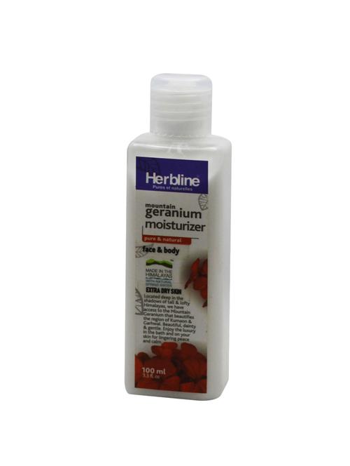 herbline geranium moisturizer face & body 100ml - 16843908 - Very Small Image - 1