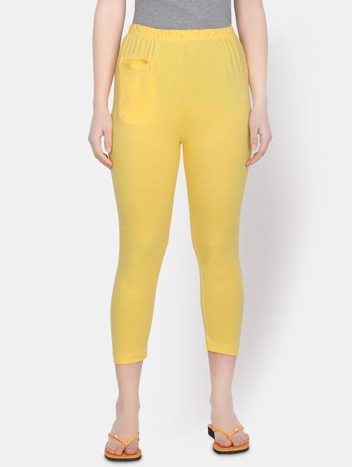 yellow cotton leggings - 16844269 - Very Small Image - 1