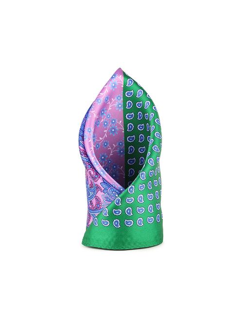 green polyester pocketsquare - 16845398 - Very Small Image - 1