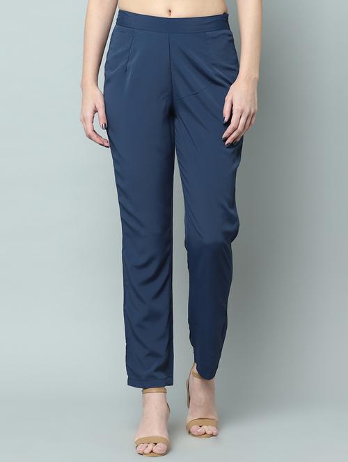 high rise flat front trouser - 16845440 - Very Small Image - 1