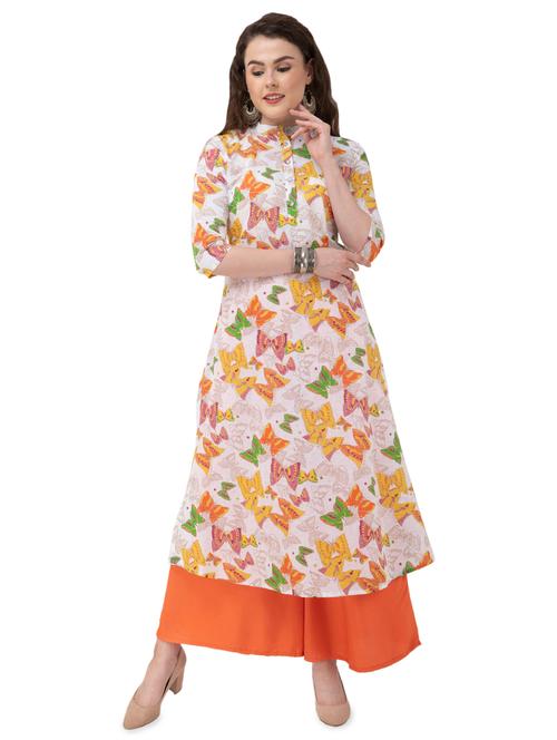 conversational a-line kurta - 16846920 - Very Small Image - 1