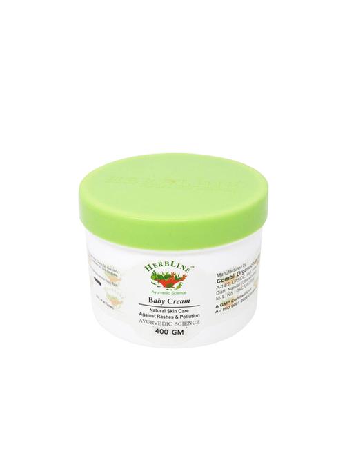 herbline natural skin care against rashes and pollution baby cream 400gm - 16847498 - Very Small Image - 1