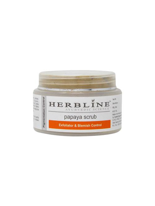 herbline exfoliator and blemish control papaya scrub 50gm - 16847519 - Very Small Image - 1