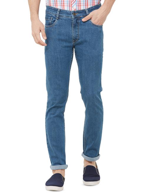 blue plain denim jeans - 16848144 - Very Small Image - 1