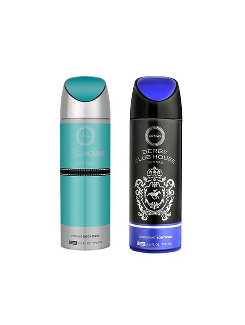 armaf blue homme & derby club house black deodrant spray - 16848861 - Very Small Image - 1