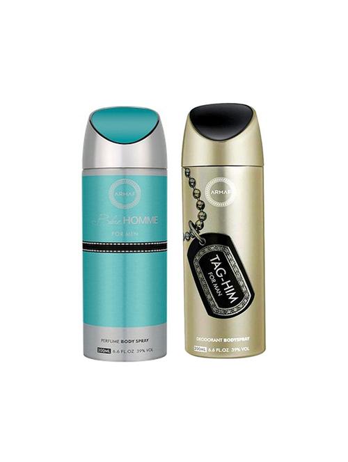 armaf blue homme & tag him deodrant spray - 16848865 - Very Small Image - 1