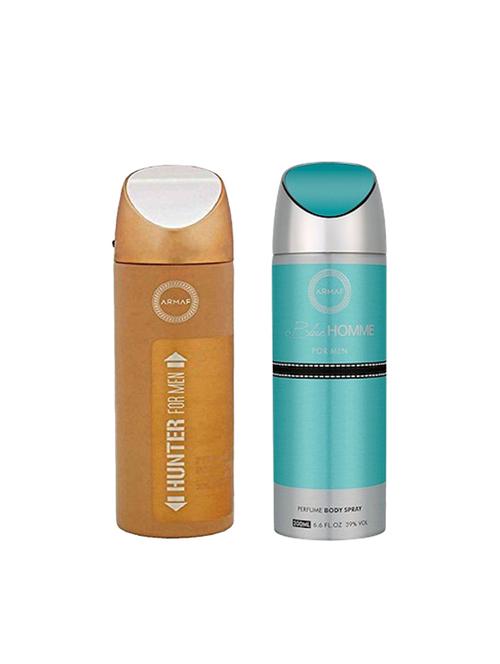 armaf hunter men & blue homme deodrant spray - 16848889 - Very Small Image - 1
